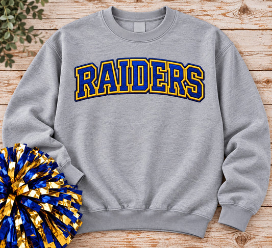 SWEATSHIRT (RAIDERS) Faux Embroidery