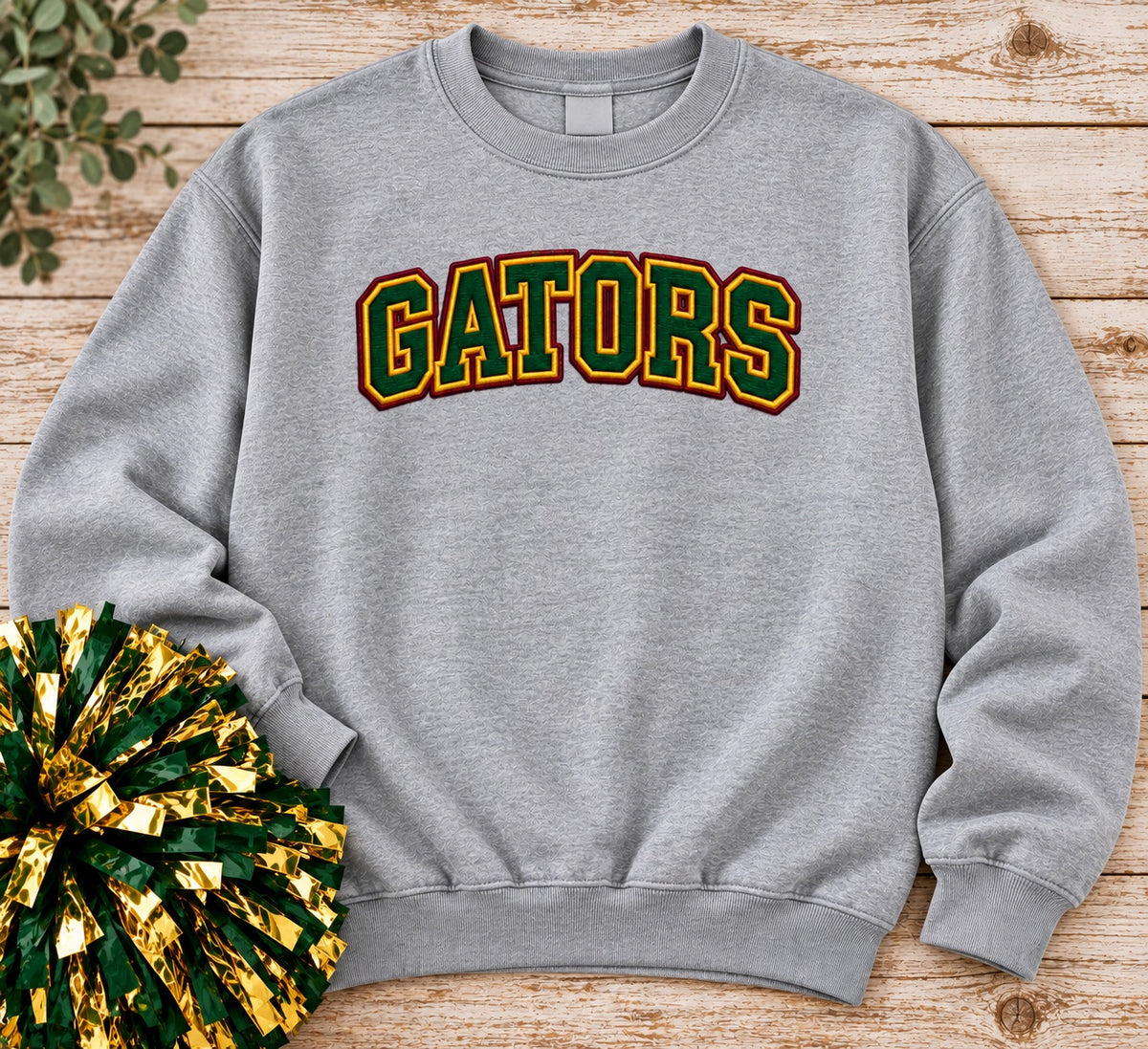SWEATSHIRT (GATORS) Faux Embroidery