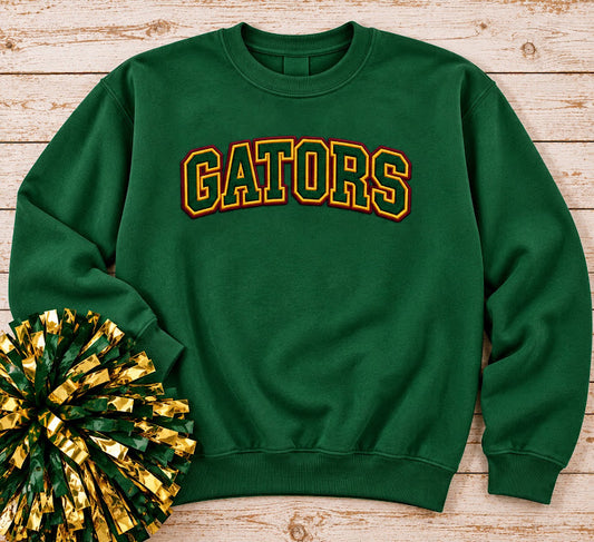 SWEATSHIRT (GATORS) Faux Embroidery