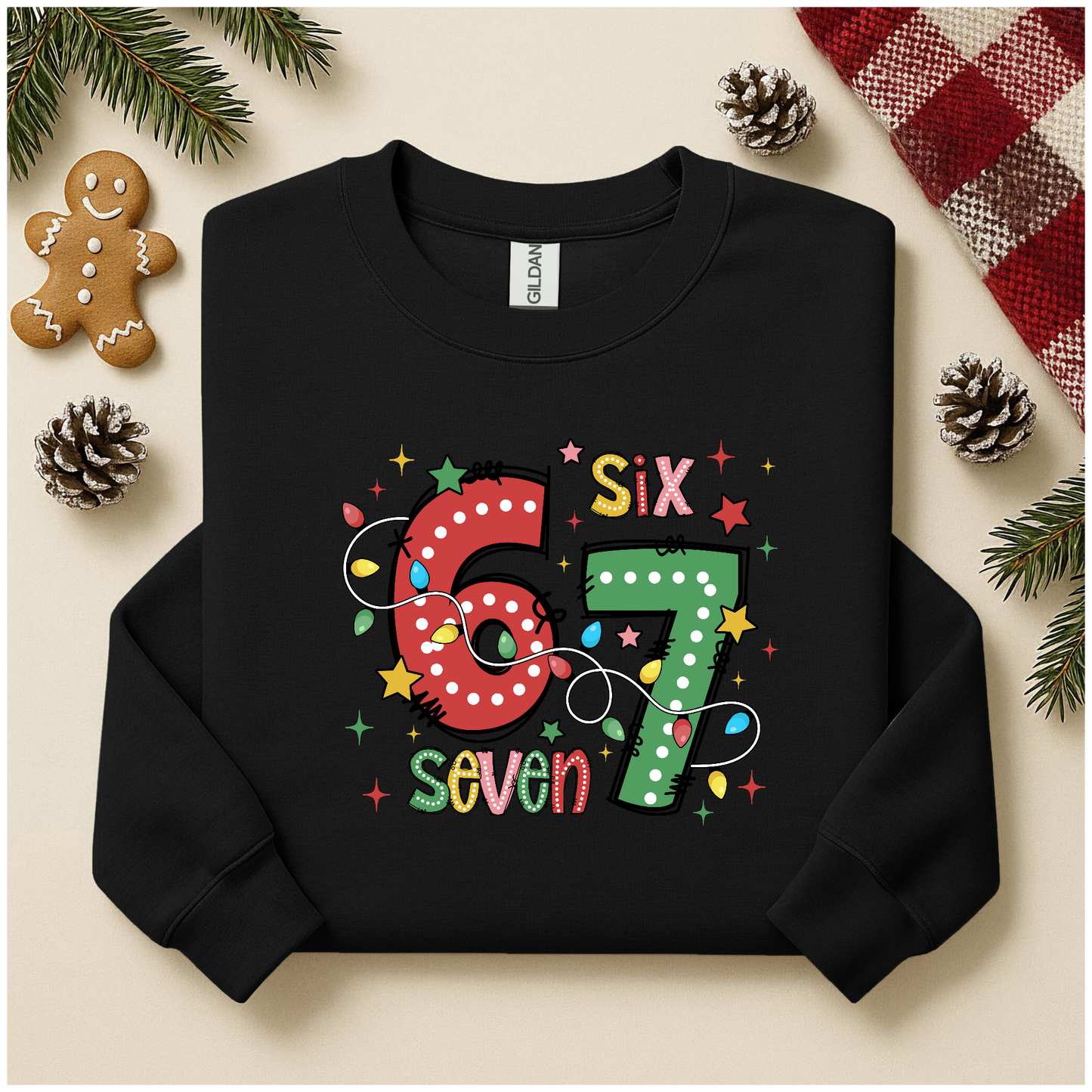 Six Seven Christmas Numbers YOUTH & ADULT SIZES
