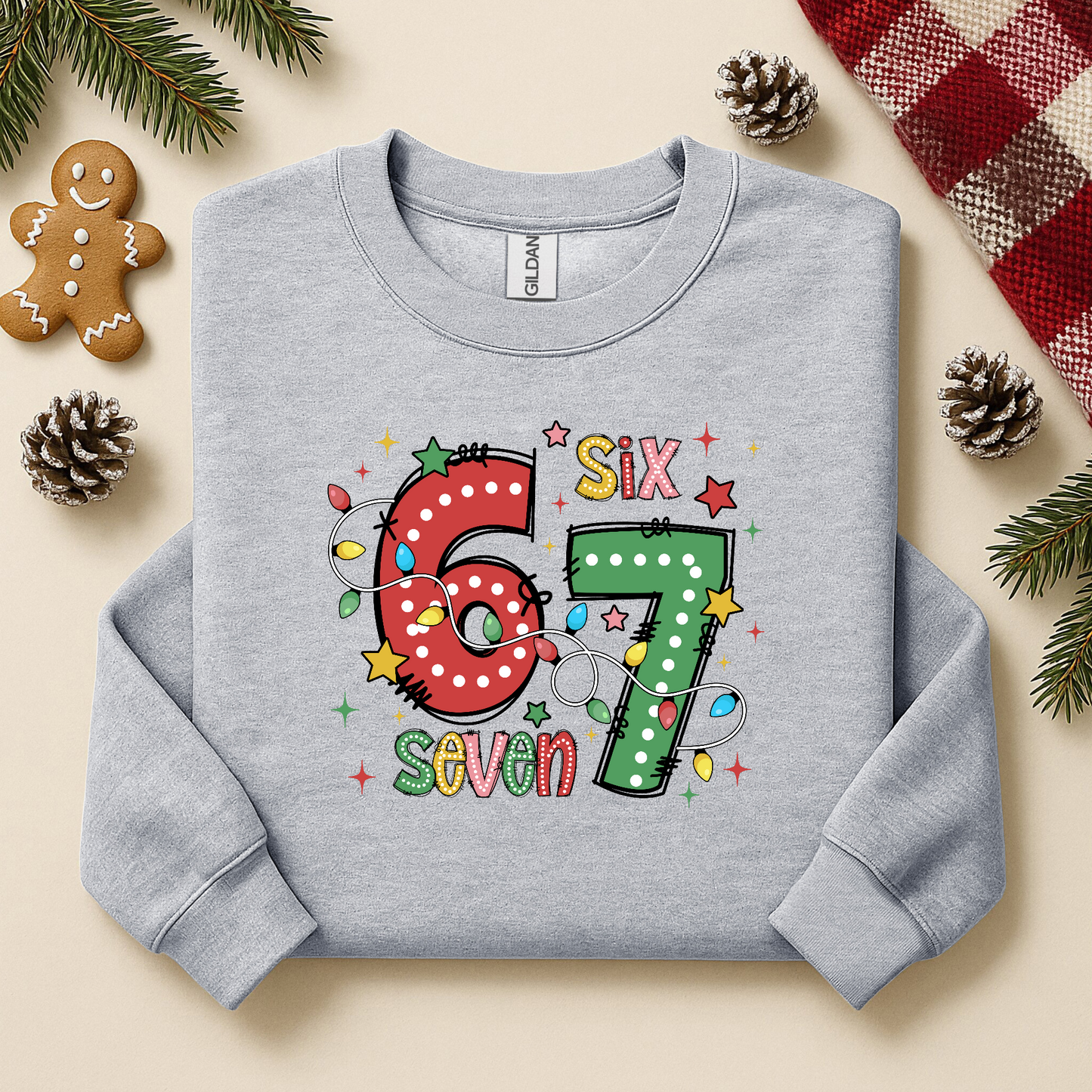 Six Seven Christmas Numbers YOUTH & ADULT SIZES